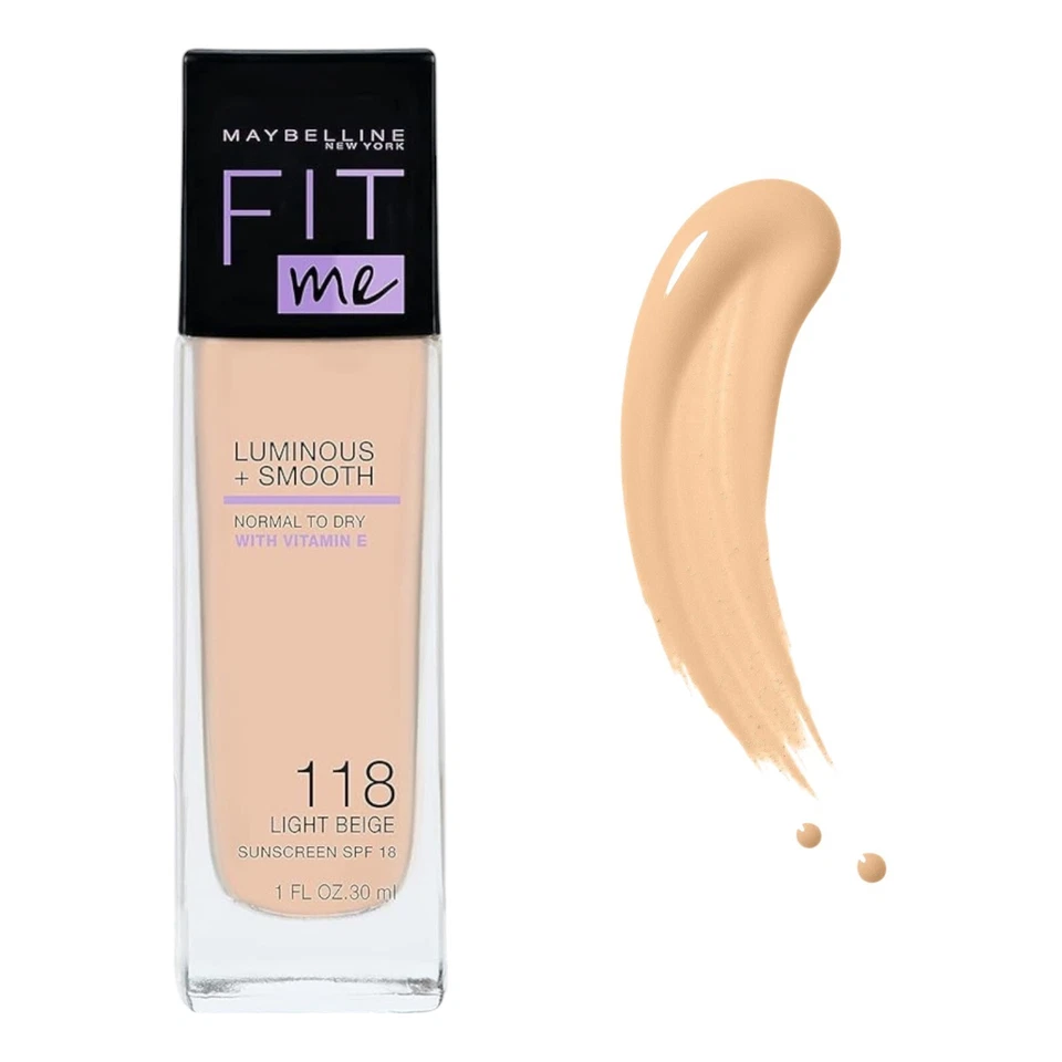 Maybelline Fit Me Luminous  Smooth Foundation SPF 18 30ml Choose Your Shade - Image 4 of 4