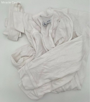Amazon Essentials Women's Cotton Lightweight Waffle Mid-Length Robe Relaxed Fit