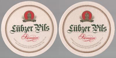 Old beer mat Lübzer Pils Lübz *BD739g