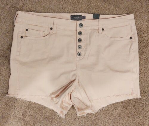Torrid High-rise Women's Size 18 (W40) Pink Button Fly Shorts New