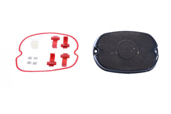 Feu stop arrière LED fumé slim en polycarbonate pour Harley Davidson