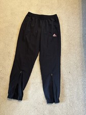 Adidas Prime Green Aeroready Track Pants, Womens Size XSmall, Black, zip bottoms