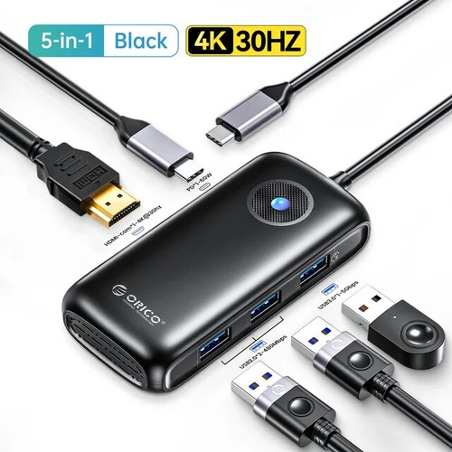 ORICO 6in1 USB-C Hub Type C To USB 3.1 4K HDMI Adapter For Macbook Pro / Air USA - Picture 8 of 8