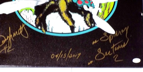 ARTHUR BURGHARDT 2017 Signed "Spidrax in Sectaurs 2" Canvas 20x23" Photo JSA π - Picture 5 of 13