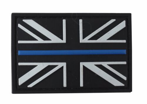 Union Jack Rubber Morale Flag Patch for UBACS & Bergen, Thin Blue Line, Police - Picture 1 of 1