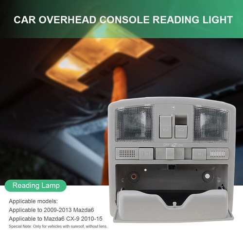 Para Mazda 6 2009-2010 2011 2012 2013 consola superior beige claro con techo corredizo EE. UU. - Imagen 4 de 12