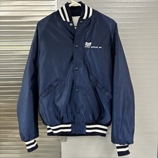 VTG 1980  s Jacket Navy Blue Bomber Jacket Sz. M USA Retro  EXCELLENT CONDITION  
