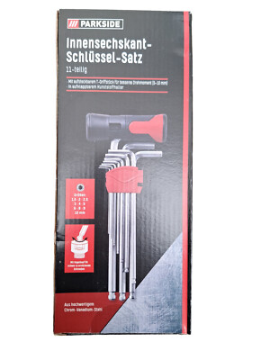 Innensechskant TORX Schlüsselsatz Set 11-tlg Winkelschlüssel T-Griffstück NEU