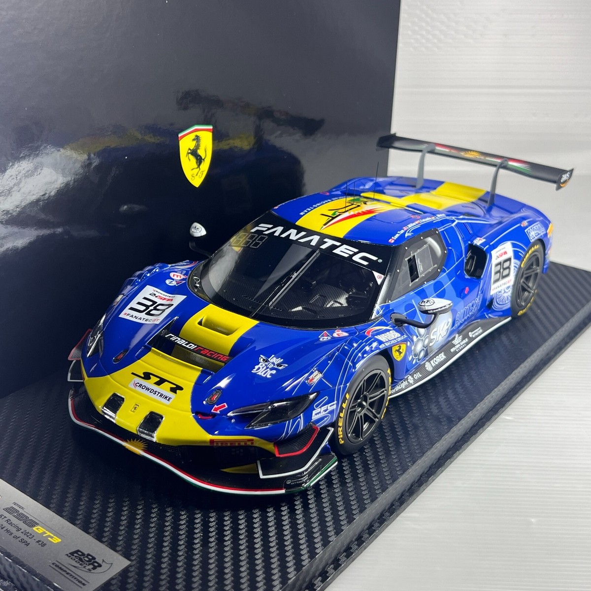 1/18 BBR Ferrari 296 GT3 ST Racing 2023 #38 24 Hrs of SPA 1/18 BBR Ferrari 296 GT3 ST Racing 2023 #38 24 Hrs of SPA