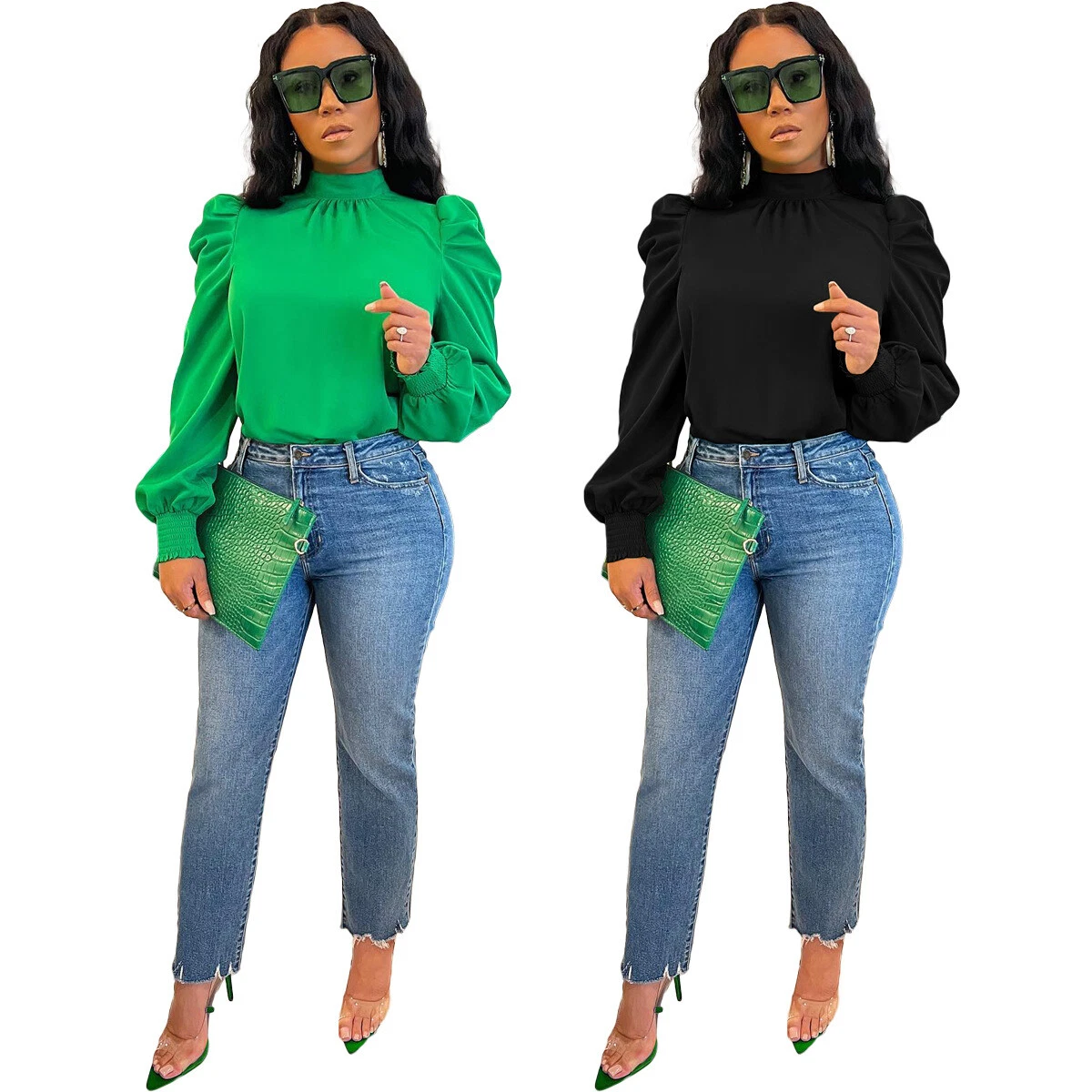 long sleeve cute blouses