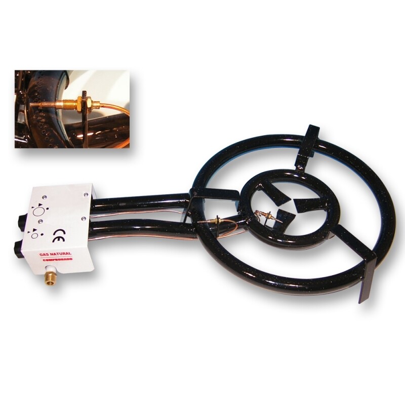 Paellera Gas Butano Profesional 80-P En Oferta Quemador De Gas Paella 80 Cm