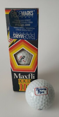 3 MAXFLI DDH RIVIANA RICE Logo Golf Balls 