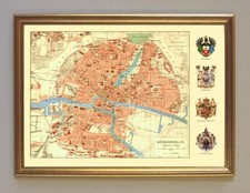 Königsberg Ostpreussen Karte Wappen Preussen Deutschland A3 20 Rahmen