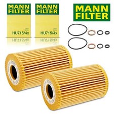 2X MANN FILTER HU715/4X ÖLFILTER FÜR BMW Z3 ROADSTER 3ER E36 3ER TOURING E46 5ER