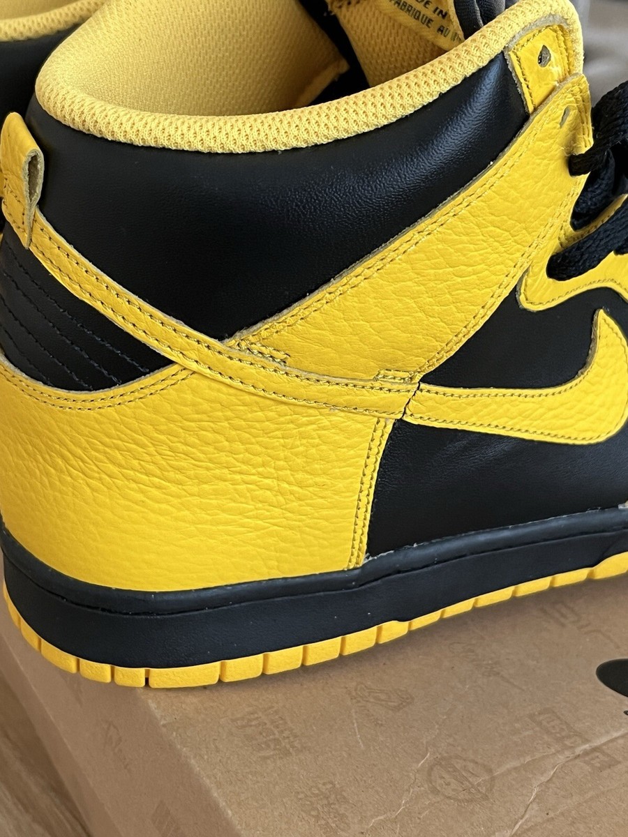 2011 Nike Dunk High Black Varsity Maze 317982-043 without box Men