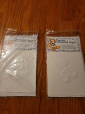 Impressions Embossed Paper Teddy Bear  Bunny Figure DIY to Paint  Frame NIP