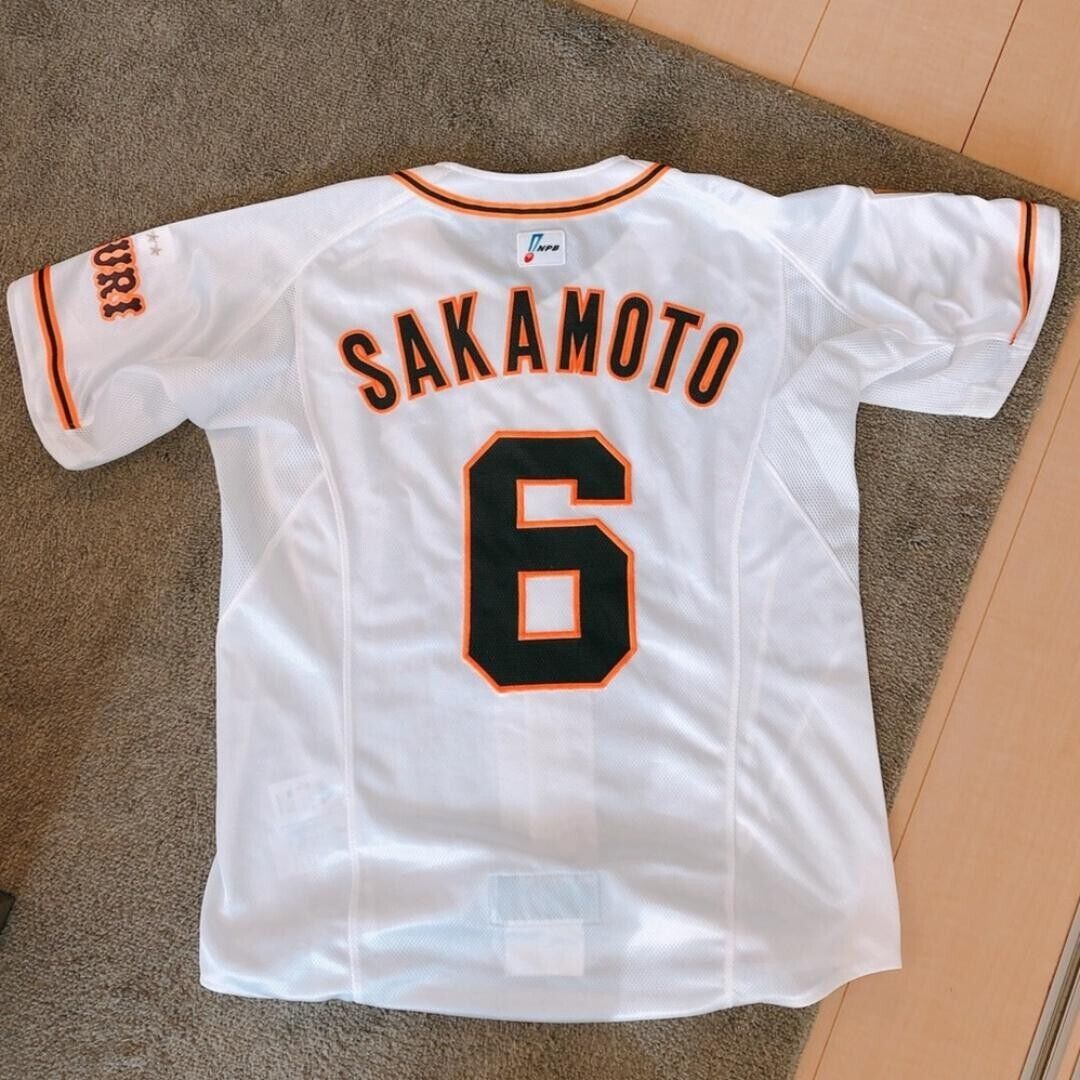 YOMIURI TOKYO GIANTS Hayato Sakamoto #6 BASEBALL GAME JERSEY YOMIURI TOKYO GIANTS Hayato Sakamoto #6 BASEBALL GAME JERSEY