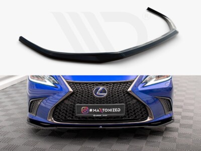 For Lexus ES F Sport Front Diffuser Diffusor V1 Maxton Design Gloss Black ABS