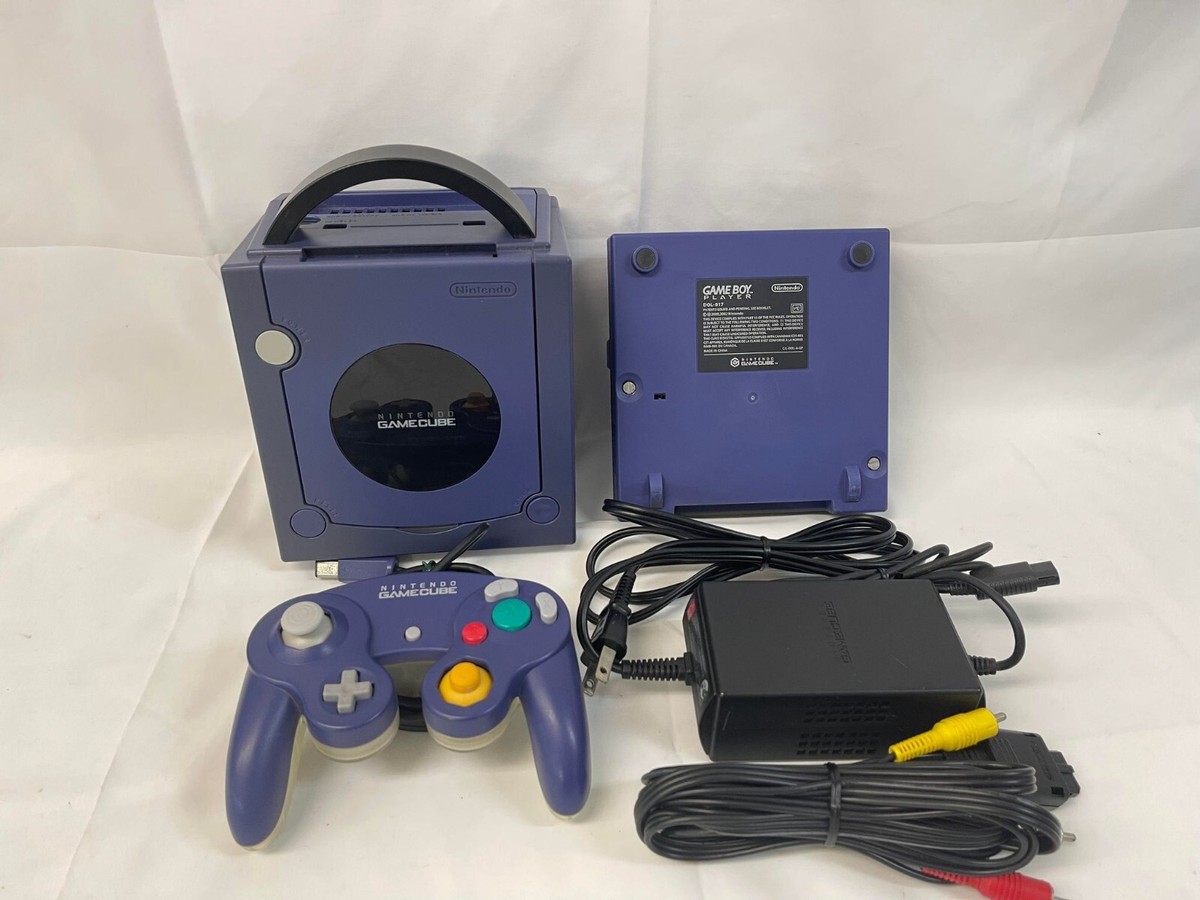 Nintendo GameCube Violet Console Enjoy Plus Pack Gameboy Player US 