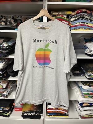 90s Apple Tシャツ Vintage 90s Apple The Power To Crush The Other Kids Macintosh T
