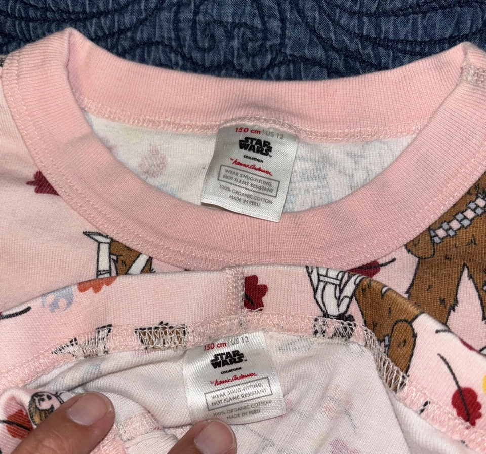 HANNA DIFFERENTSON Star Wars Talla 12 Hojas de Otoño Leia Rosa Pijama Juego de 2 piezas 150 Cm Foto 4 de 4