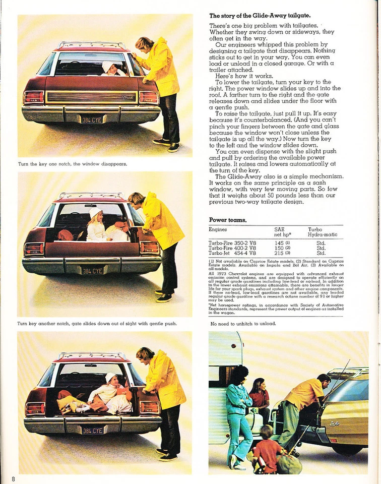 1973 Chevrolet Wagon 20-page Car Brochure Catalog - Caprice Malibu Impala Laguna Foto 3 de 3