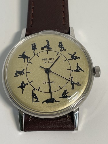 RELOJ PULSERA POLJOT de luxe 23J Ultra SLIM 2209 URSR vintage HOMBRE esfera camasuta - Imagen 3 de 12