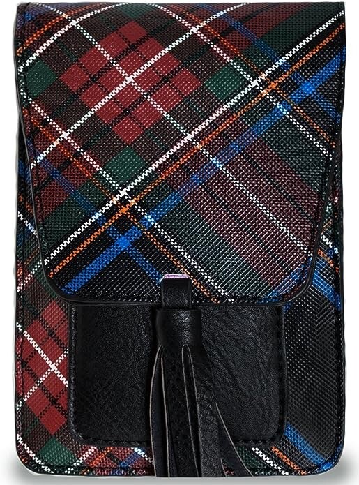 K. Carroll Accessories Harper Crossbody, Black/Plaid