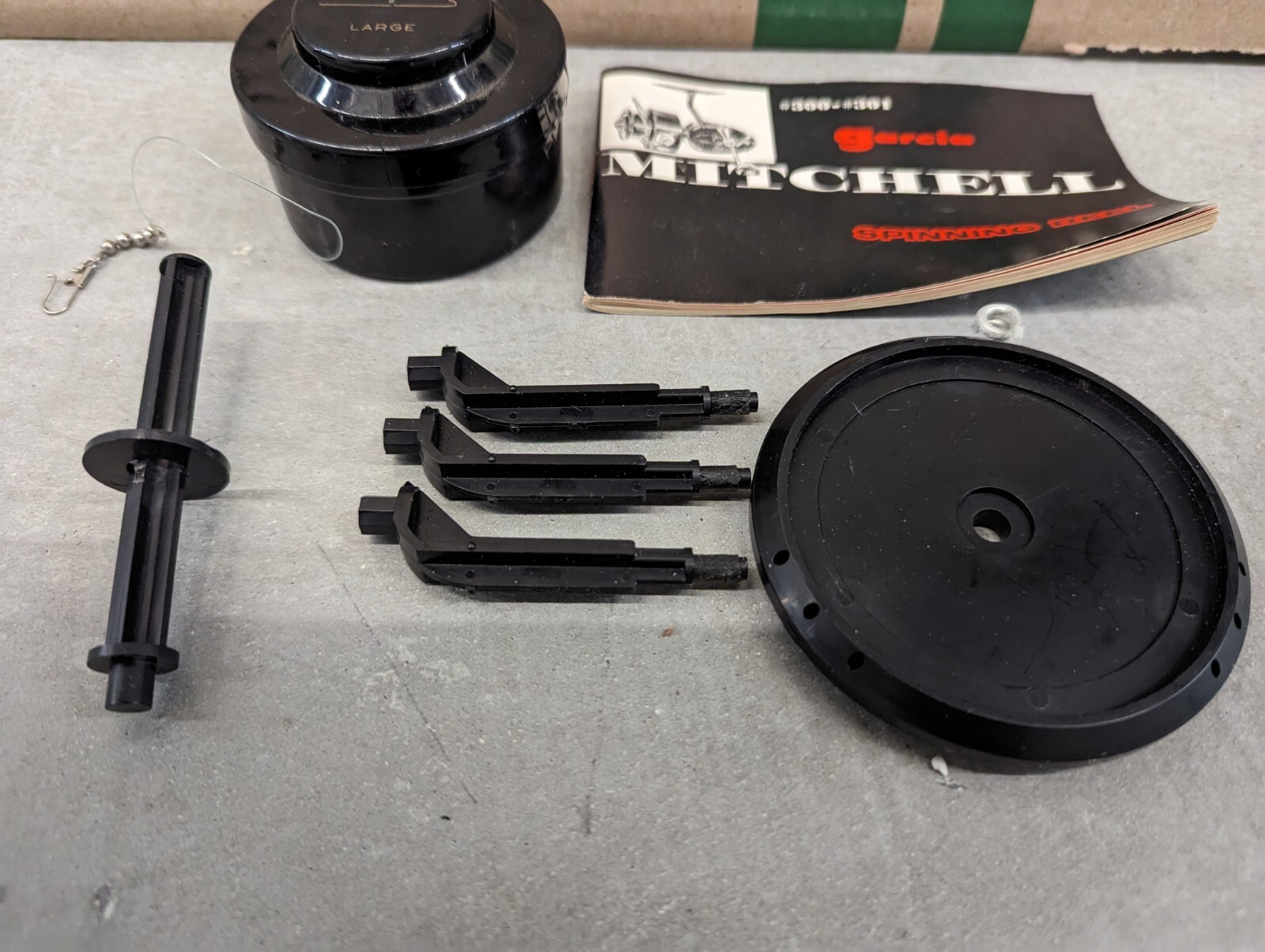 Vintage Garcia Mitchell Spinning Reel Parts & Manual Made In France eBay