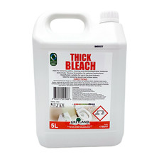 Thick Bleach Industrial Drain Unblocker 5L Bottle for Toilets Bathrooms and More