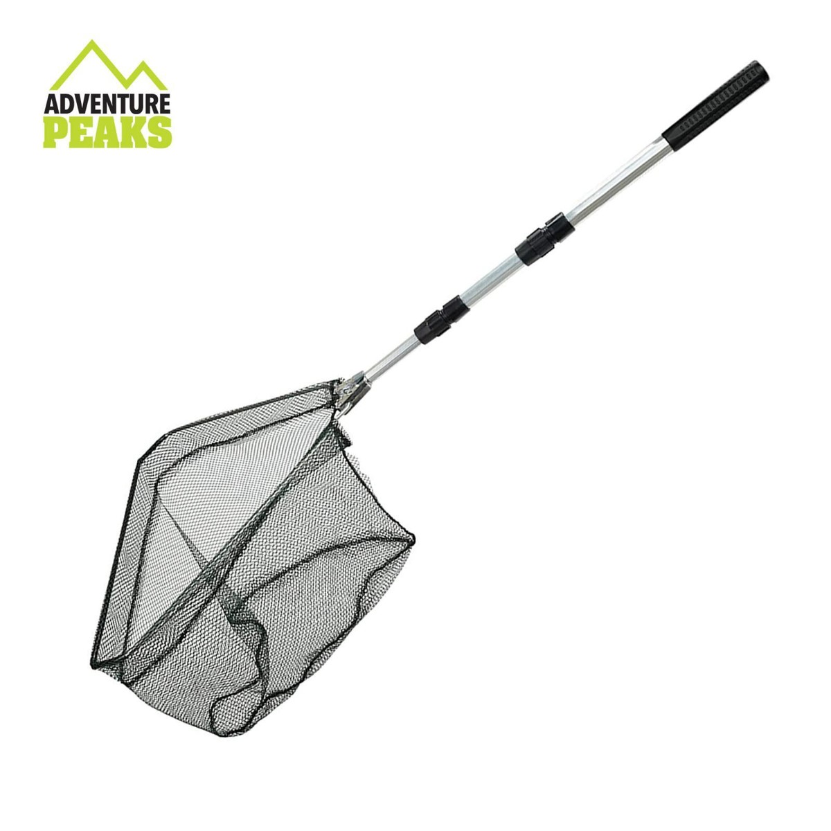 Landing Net Folding Telescopic Fishing Extending Pole Fly Trout Carp Course  Sea