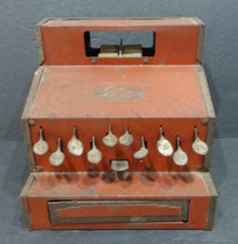 1930  s Earl Metal Toy Cash Register Pressed Metal Working Register Nylor Corp.