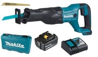 Makita DJR186RT Akku-ReciprosäGe 18V SäBelsäGe Im Koffer + 1X 6Ah Akku + Ladeger