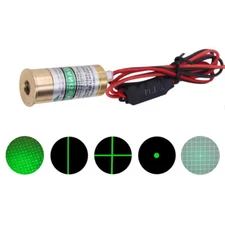 532nm 45mW 3V Dot Line Starlight Cross Grid Pattern 3D Green Light Laser Module