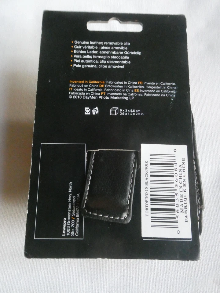 Lowepro Portofino 10 Leather Compact Camera Case Pouch with Removable Waist Clip - Image 3 of 4