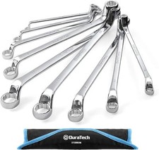 9 Pcs Double Box End 75 Degree Deep Offset Extra Long Wrench Tools Set 6-23mm