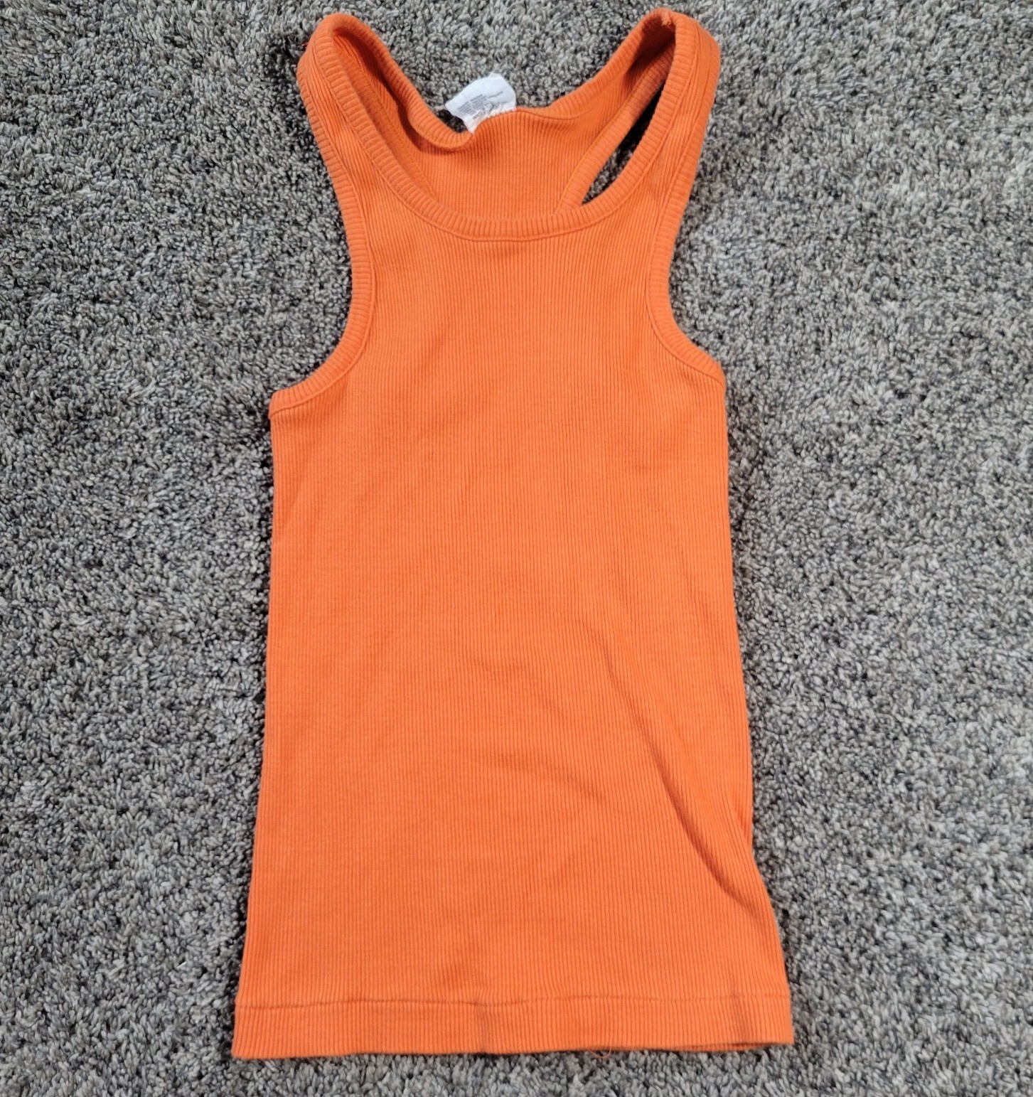 One Step Up Tank Top Womens Medium Racerback Shirt Outdoors Ladies Orange