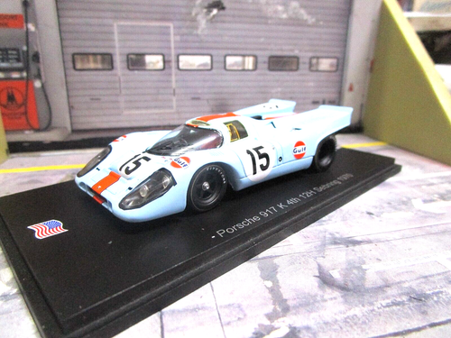 PORSCHE 917 K 917K 12h Sebring 1970 #15 Kinnunen Siffert Rodriguez Gu Spark 1:43