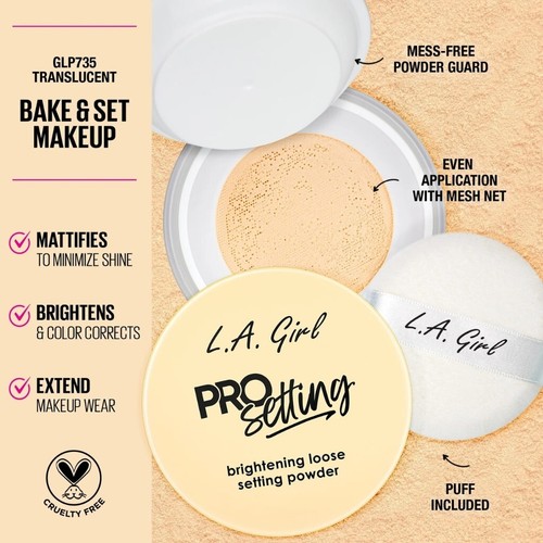 La Girl Pro Brightening Loose Setting Powder (Choose Shade) - Picture 9 of 16