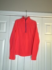 Tek Gear Athletic Pullover 1/4 Zip Quilted Running Thumb Holes Women's Sz XS