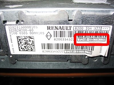 Código de desbloqueo instantáneo de radio Renault Clio Grand Kangoo Laguna Megane tráfico escénico - Imagen 5 de 6