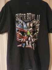 Super Bowl LI Patriots Falcons Tom Brady Matt Ryan T-Shirt Comeback Jerzees XL
