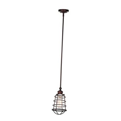  519652 Ajax Industrial Modern 1-Light Indoor Pendants 1-Light Coffee Bronze