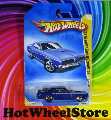 #ad #ad 2009 Hot Wheels Blue #x27;69 MERCURY COUGAR ELIMINATOR Card #008 HW57 112523 $3.95