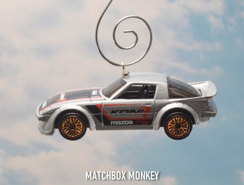 Silver Mazda RX-7 Racing Car Custom Christmas Tree Ornament Adorno Chrome RX7 - Picture 2 of 9