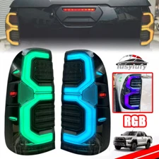 Fit Toyota Hilux SR Pickup Vigo 2005-2014 Pair LR Tail Lamp Rear GRB LED Light