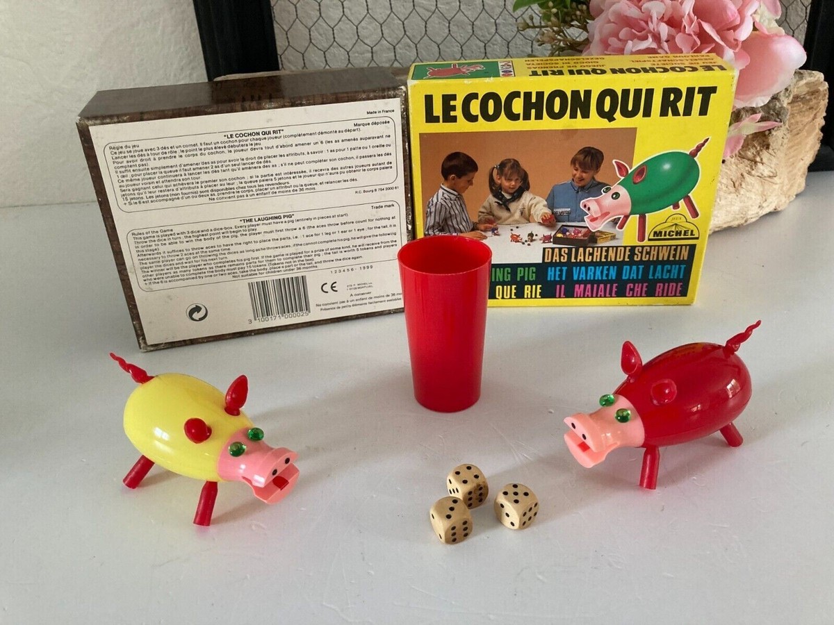 CARTE JEU DE SOCIETE ANCIEN LES COCHONS