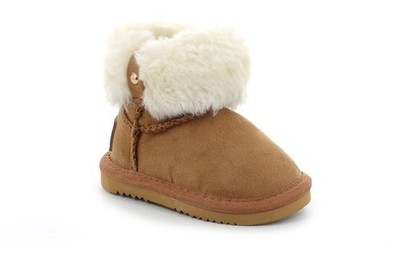 GRUNLAND JUNIOR - MÄDCHEN STIEFELETTE MIT KUNSTFELL - CROY PP0093 I4 LEDER