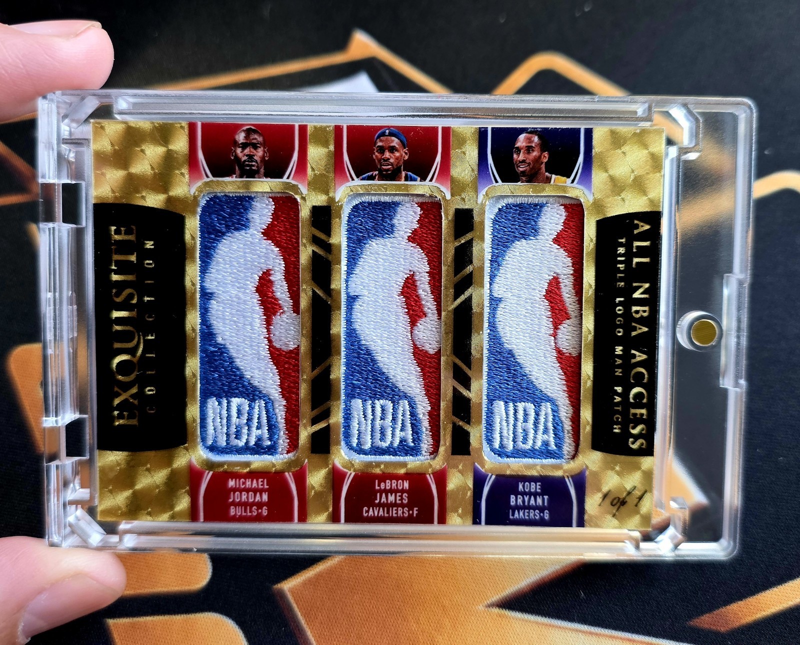 Custom MVP Cards Triple NBA legends Jordan Kobe  LeBron logoman Art card