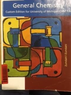 General Chemistry Custom Edition for University of Michigan CHM 130